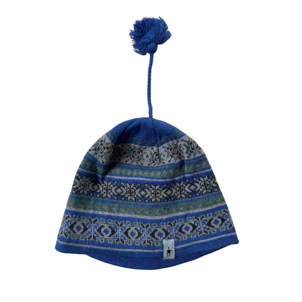 Smartwool Unisex Blue 100% Merino Wool Beanie One Size